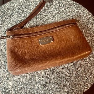 Michael Kors Brown Wristlet